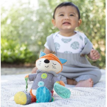 Infantino - Pliušinis žaislas su kramtukais 30 cm male lapė