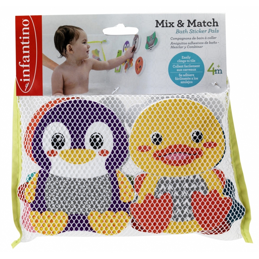 Infantino - Putų vonios lipdukai MIX&MATCH