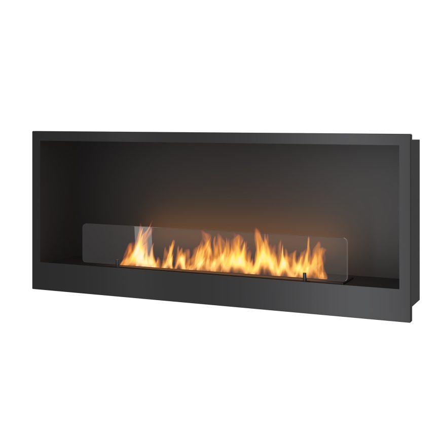 InFire - Pastatomas BIO židinys 120x50 cm 3kW juodos spalvos