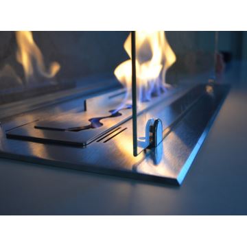InFire - Sieninis BIO židinys 80x56 cm 3kW baltas