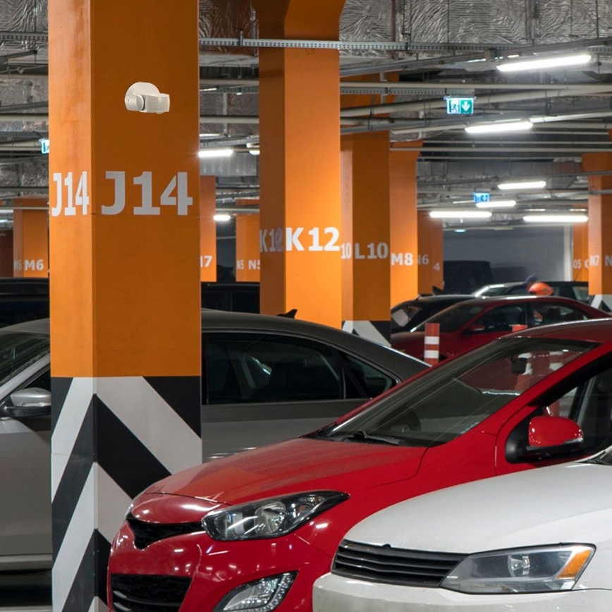 Infraraudonųjų spindulių lauko judesio jutiklis 180/360° 600W/230V IP65 balta