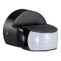 Infraraudonųjų spindulių lauko judesio jutiklis 180/360° 600W/230V IP65 juoda