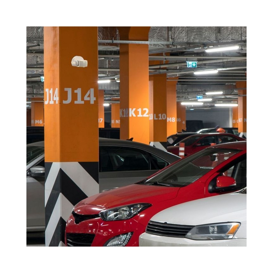 Infraraudonųjų spindulių lauko judesio jutiklis 180° 230V IP65 balta