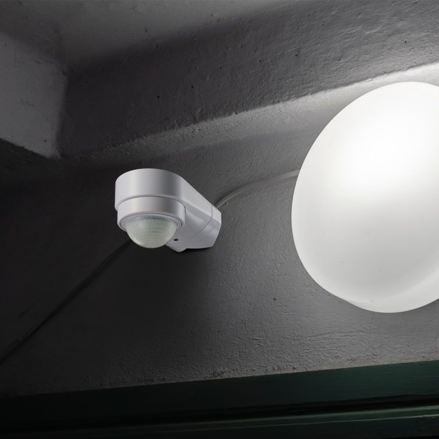 Infraraudonųjų spindulių lauko judesio jutiklis 240° 600W/230V IP65 balta