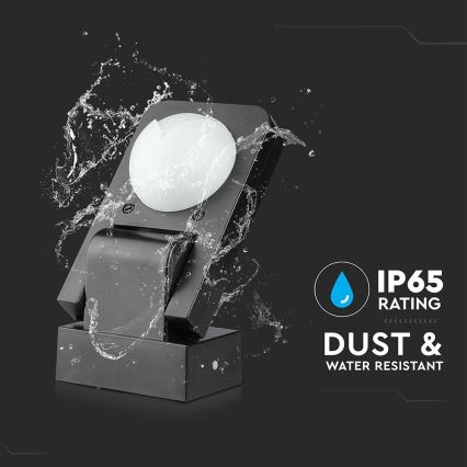 Infraraudonųjų spindulių lauko judesio jutiklis 360° 1000W/230V IP65 juoda