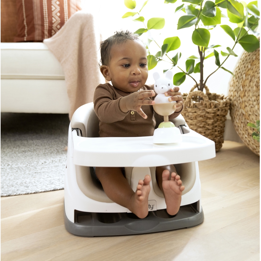 Ingenuity - Booster seat 2in1 BABY BASE smėlio spalva