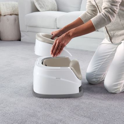 Ingenuity - Booster seat 2in1 BABY BASE smėlio spalva