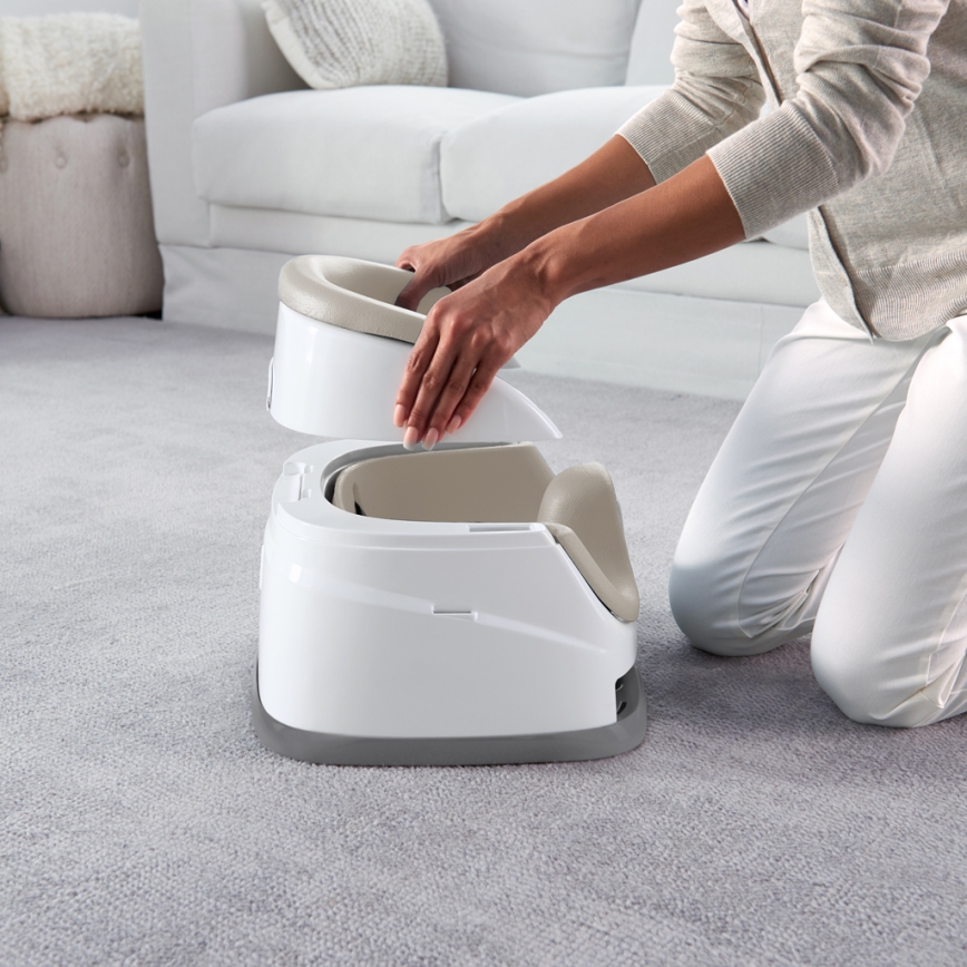 Ingenuity - Booster seat 2in1 BABY BASE smėlio spalva
