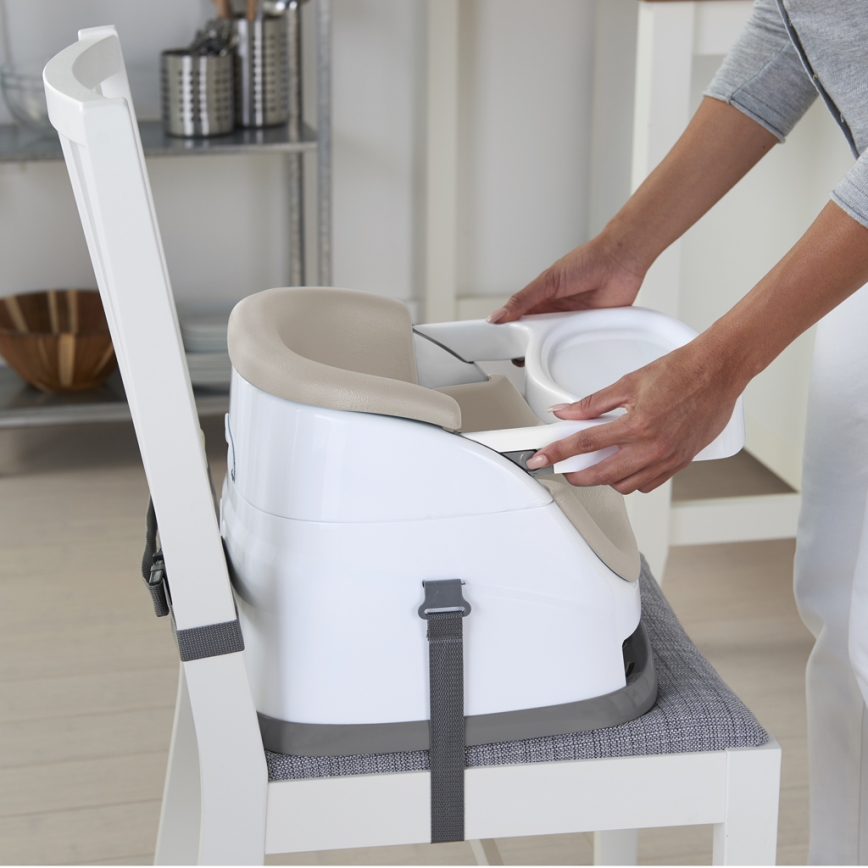 Ingenuity - Booster seat 2in1 BABY BASE smėlio spalva