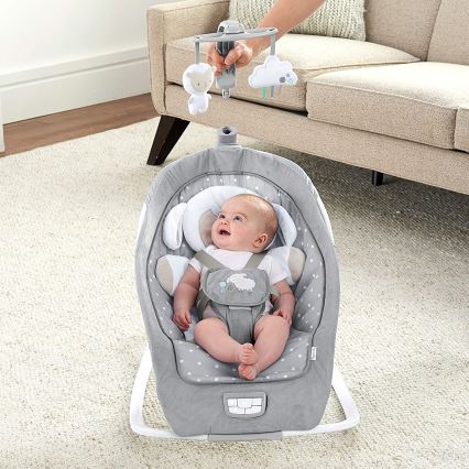 Ingenuity - Kūdikių rokeris su melodija CUDDLE LAMB 3xLR14