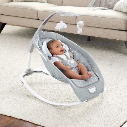 Ingenuity - Kūdikių rokeris su melodija CUDDLE LAMB 3xLR14