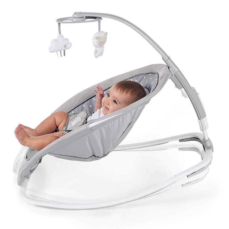 Ingenuity - Kūdikių rokeris su melodija CUDDLE LAMB 3xLR14