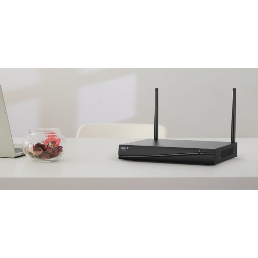 Išmani kamerų sistema + 4x kamera su jutikliu 2K+ 12V IP65 Wi-Fi