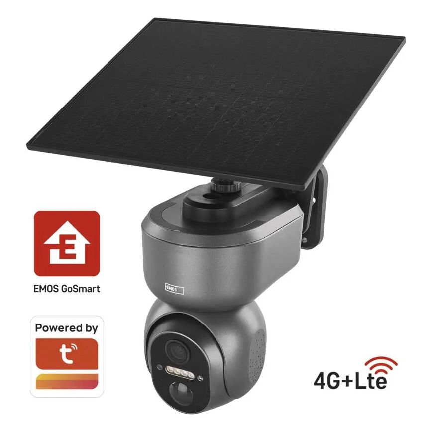 Išmani saulės energijos kamera su jutikliu GoSmart 4G/LTE 10400mAh 5V IP65 Tuya