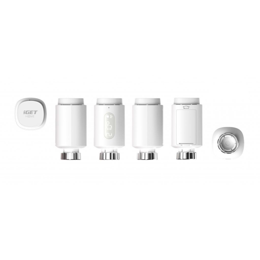Išmani termostatinė galvutė su LED ekranas 2xAA/3V Zigbee