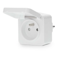 Išmanioji kištukinė lizdas Smartlife 3680W/230V/ Tipas E/16A Wi-Fi Tuya IP44