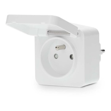 Išmanioji kištukinė lizdas Smartlife 3680W/230V/ Tipas E/16A Wi-Fi Tuya IP44