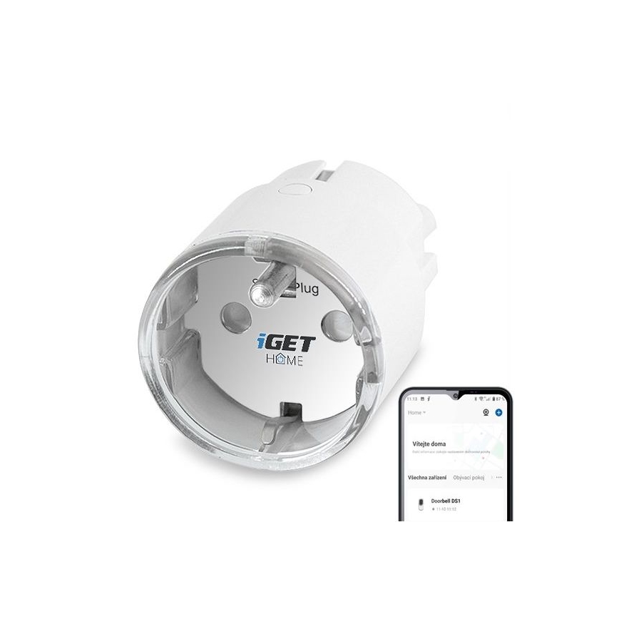Išmanioji kištukinė rozetė su energijos suvartojimo matavimu 3680W/230V Wi-Fi Tuya