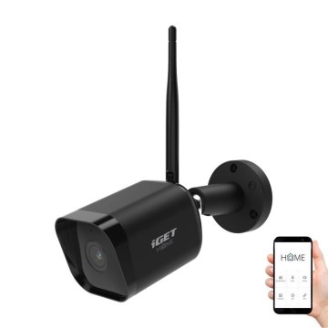 Išmanioji lauko kamera su jutikliu Full HD 1080p 12V IP65 Wi-Fi Tuya juoda