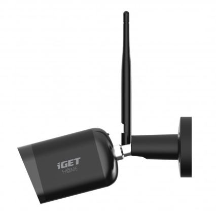Išmanioji lauko kamera su jutikliu Full HD 1080p 12V IP65 Wi-Fi Tuya juoda