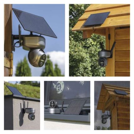 Išmanioji saulės kamera su jutikliu GoSmart 4G/LTE 10400 mAh 5V IP65 Tuya