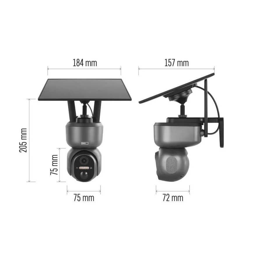 Išmanioji saulės kamera su jutikliu GoSmart 4G/LTE 10400 mAh 5V IP65 Tuya
