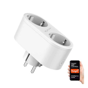 Išmanus dvojitá lizdas SMART 3680W/230V/16A Wi-Fi Tuya SCHUKO