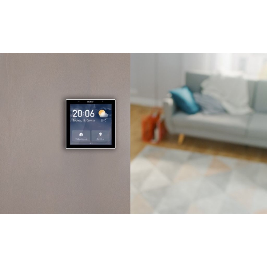 Išmanus jungtuvas su jutikliniu ekranu GW6 Wi-Fi Zigbee Bluetooth