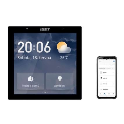 Išmanus jungtuvas su jutikliniu ekranu GW6 Wi-Fi Zigbee Bluetooth