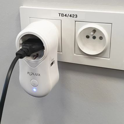 Išmanus kištukas SMART 3400W/230V Wi-Fi Tuya + USB SCHUKO
