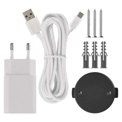 Išmanus patalpose swivel Kamera su judesio jutikliu GoSmart 5V Wi-Fi Tuya balta