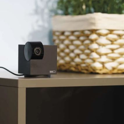 Išmanus patalpose swivel Kamera su judesio jutikliu GoSmart 5V Wi-Fi Tuya juoda