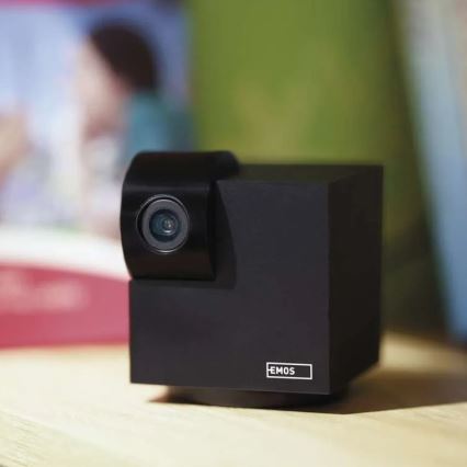 Išmanus patalpose swivel Kamera su judesio jutikliu GoSmart 5V Wi-Fi Tuya juoda