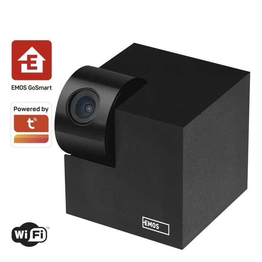 Išmanus patalpose swivel Kamera su judesio jutikliu GoSmart 5V Wi-Fi Tuya juoda
