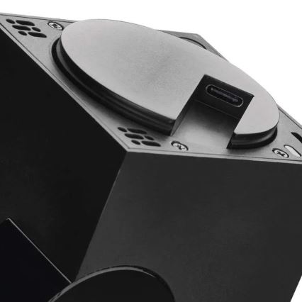 Išmanus patalpose swivel Kamera su judesio jutikliu GoSmart 5V Wi-Fi Tuya juoda