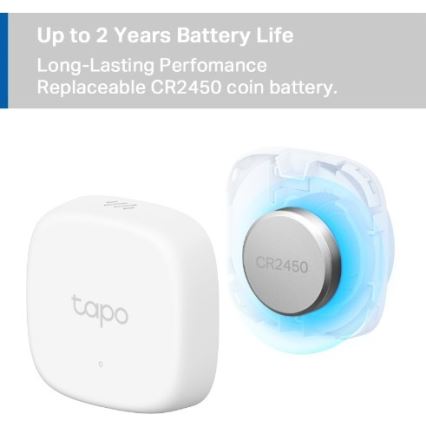 Išmanus temperatūros ir drėgmės matavimo jutiklis 1xCR2450