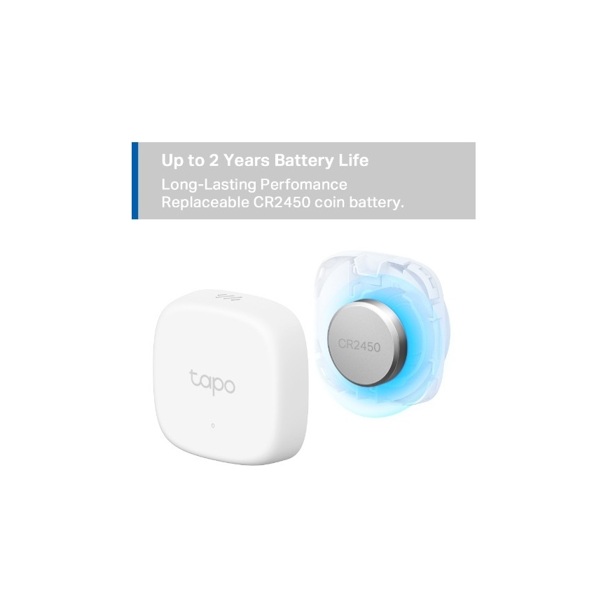 Išmanus temperatūros ir drėgmės matavimo jutiklis 1xCR2450