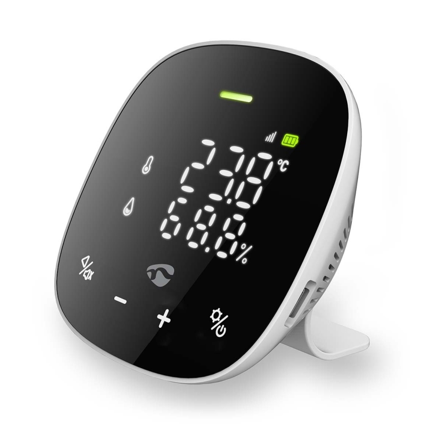 Išmanusis oro kokybės monitorius su LED ekranas SmartLife Wi-Fi