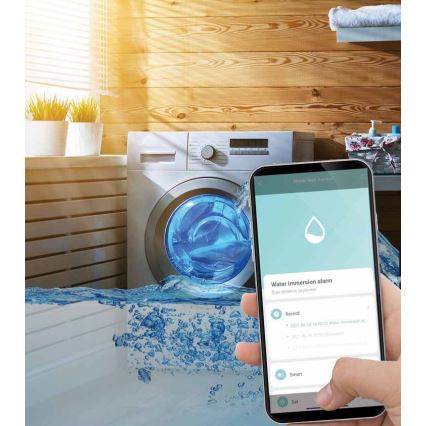 Išmanusis vandens nuotėkio jutiklis 3xAAA Wi-Fi Tuya