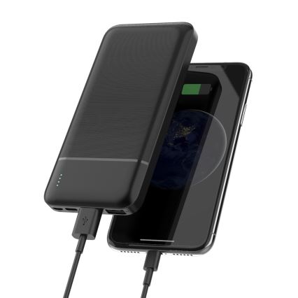 Išorinė baterija 10000 mAh 5V juoda