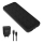 Išorinė baterija 10000 mAh + adapteris 20W Power Delivery + USB-C/USB-C laidas 1m juoda