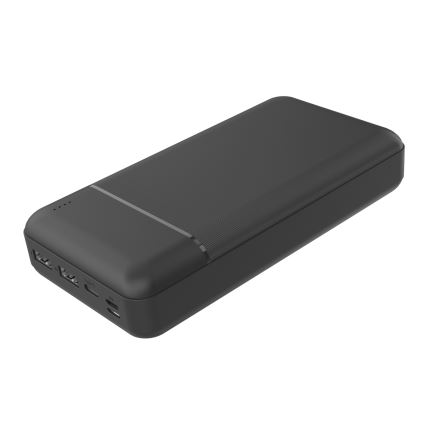 Išorinė baterija 30000 mAh 3,7V juoda