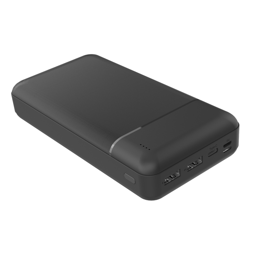 Išorinė baterija 30000 mAh 3,7V juoda