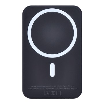 Išorinė baterija 5000 mAh Magsafe juoda