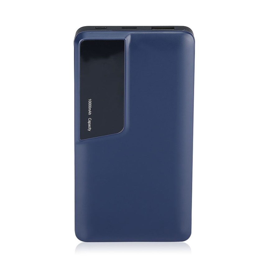 išorinė baterija su ekranu 10000mAh/3,7V mėlyna