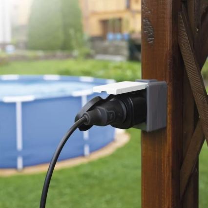 Išorinė išmani kištukinė rozetė GoSmart 3680W/230V/16A Wi-Fi Tuya IP44