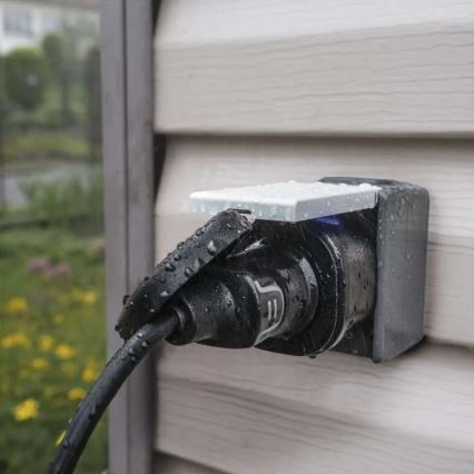 Išorinė išmani kištukinė rozetė GoSmart 3680W/230V/16A Wi-Fi Tuya IP44