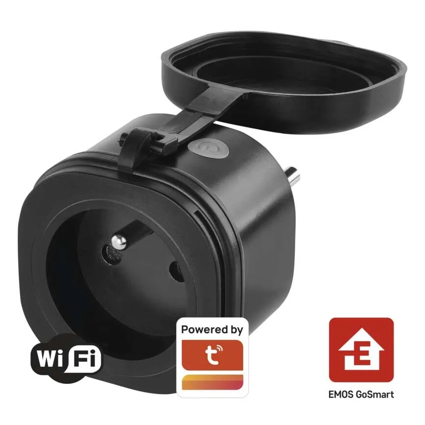 Išorinė išmani kištukinė rozetė GoSmart 3680W/230V/16A Wi-Fi Tuya IP44