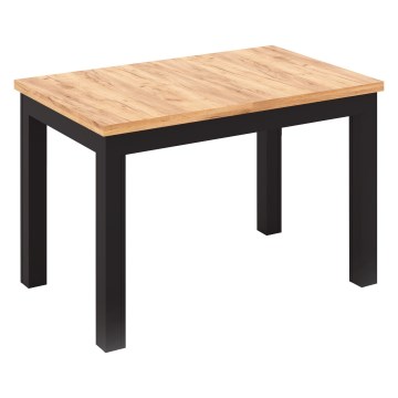Išplečiamas valgomasis stalas DOO 120/160x75 cm ąžuolas craft/juoda