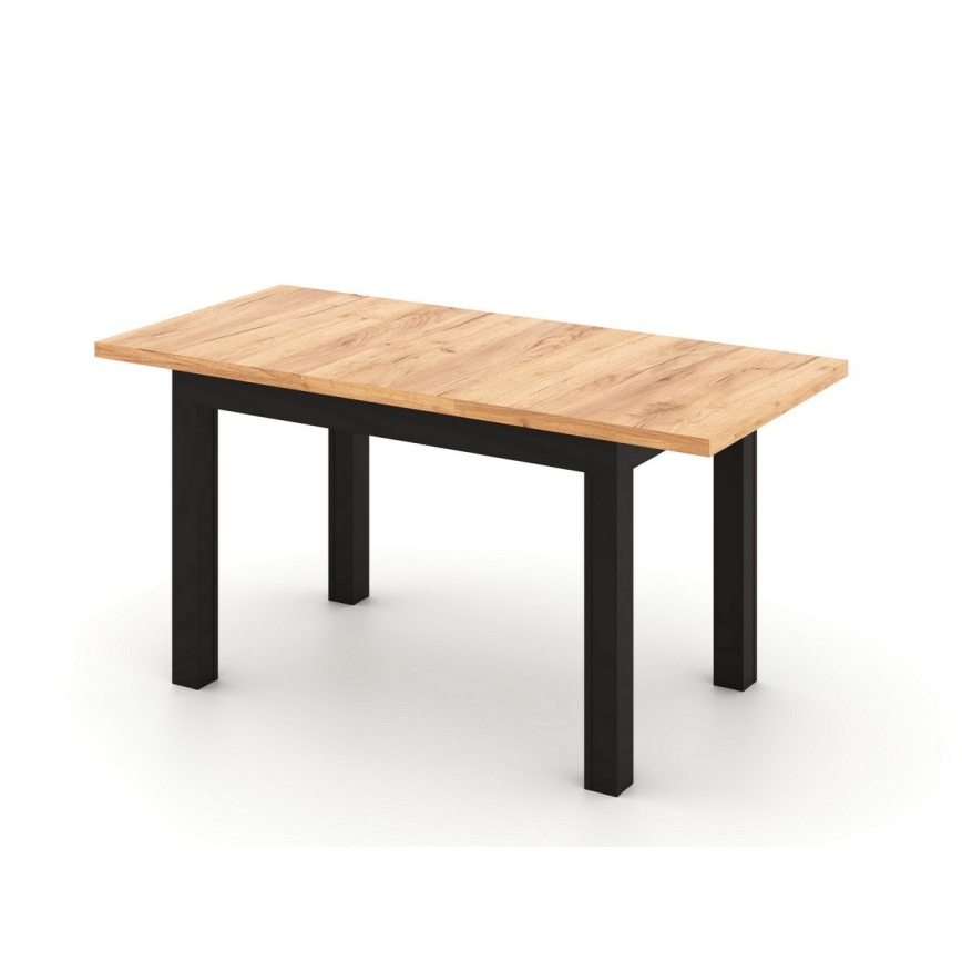 Išplečiamas valgomasis stalas DOO 120/160x75 cm ąžuolas craft/juoda